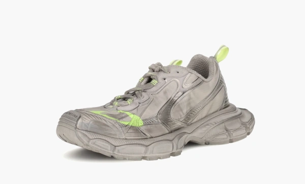 Balenciaga 3XL Sneakers Worn-Out - Taupe Neon Yellow 