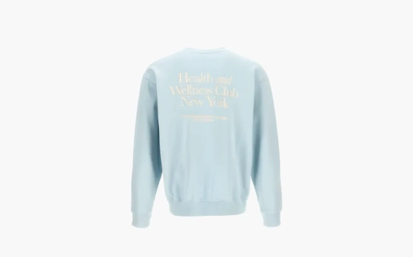 Sporty & Rich Hwcny Crewneck FW24 Sweatshirt Light Blue  Sporty & Rich Hwcny Crewneck FW24 Sweatshirt Light Blue