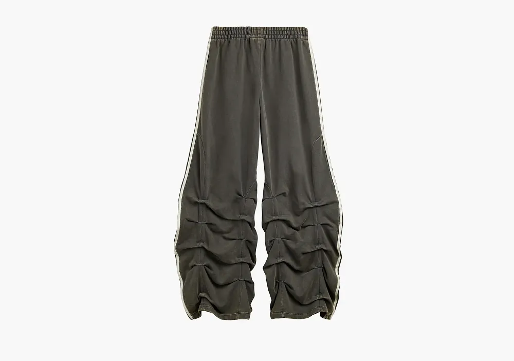 Adidas Originals x Avavav Pleated Track Ruched Pants Carbon