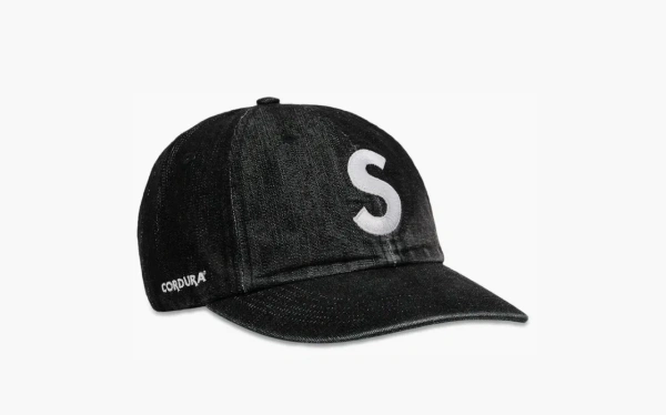 Supreme Cordura Denim S Logo 6-Panel Black 