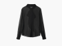 Saint Laurent Crepe Blouse Black  