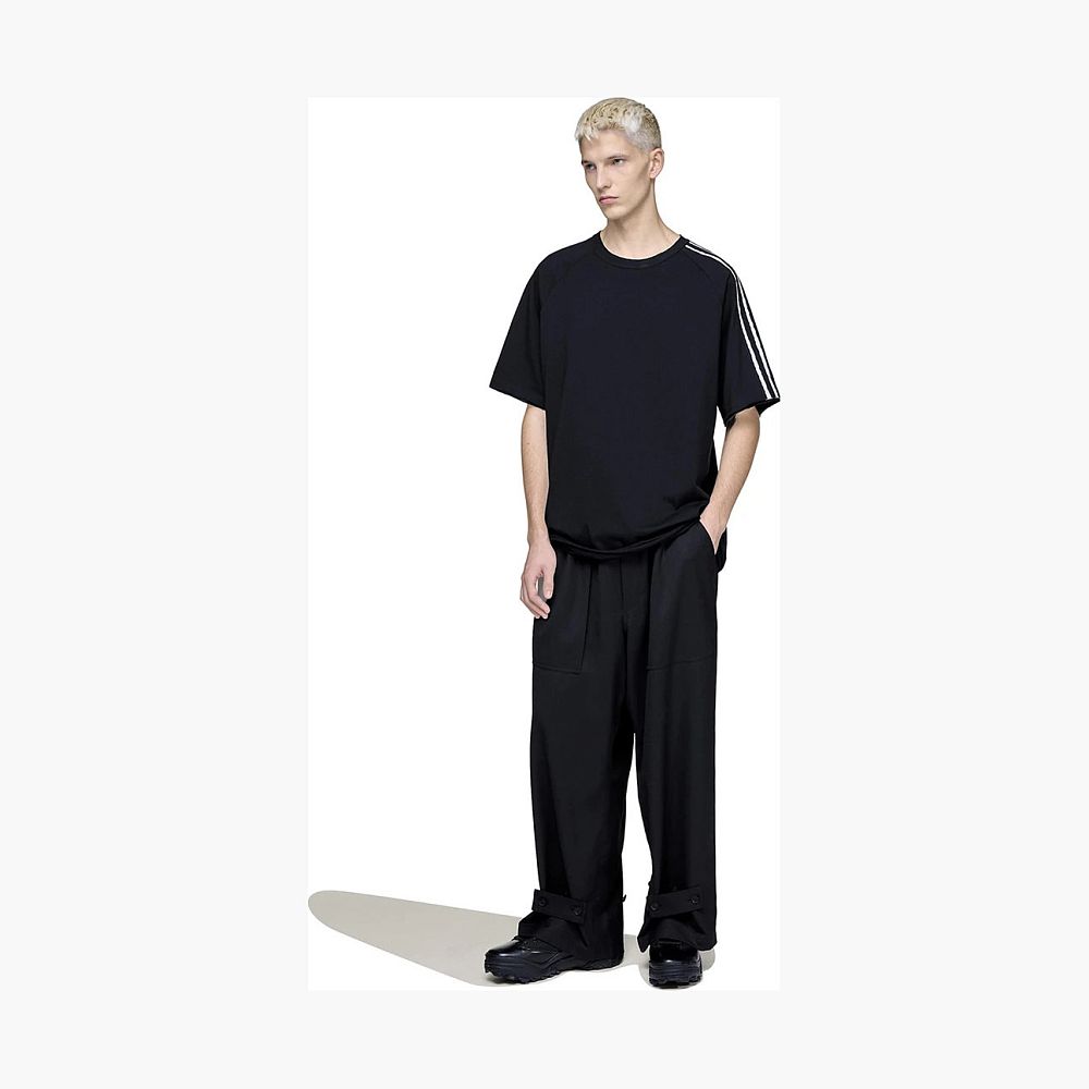 Y-3 3-Stripes Raglan Tee Black