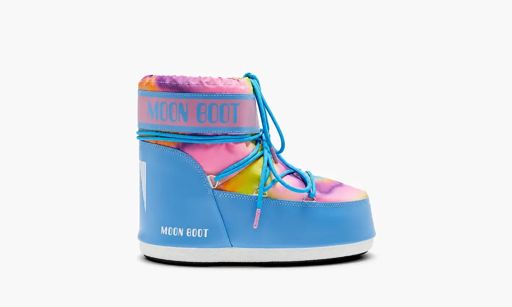 Moon Boot Icon Low Tie Dye Blue