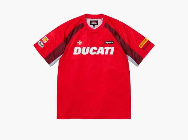 Supreme x Ducati Soccer Jersey Red 