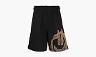 Misbhv Monogram Smiley Track Shorts Black