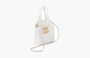 Miu Miu Raffia-effect Crochet Fabric Tote Bag "White/Beige" 