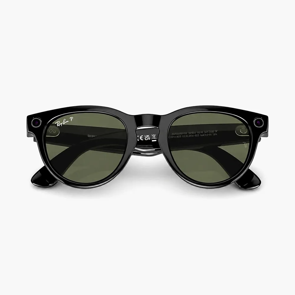Ray-Ban Meta Headliner Shiny Black / Polar G15 Green