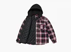 Supreme x Dickies Lined Zip Up Hooded Flannel Shirt Black