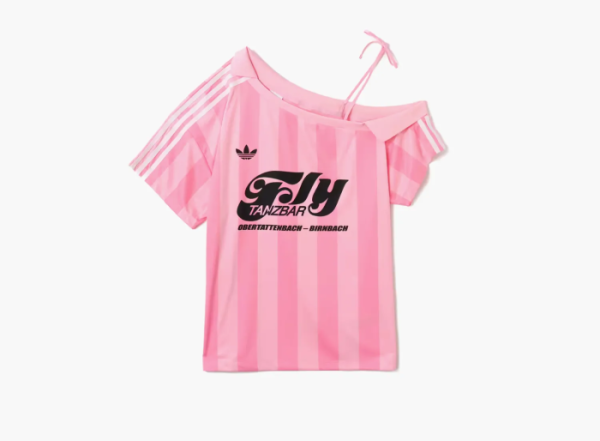 Adidas Originals Off Shoulder Jersey  T-shirt  True Pink / Semi Pink Glow  Adidas Originals Off Shoulder Jersey  T-shirt  True Pink / Semi Pink Glow