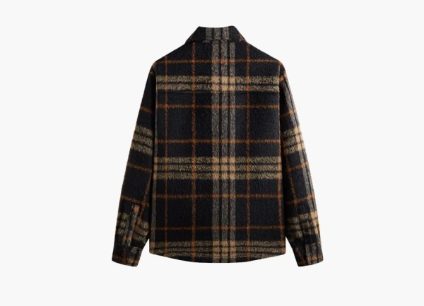 Kith Brushed Plaid Sheridan Shirt Jacket Nocturnal 