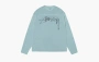 Stussy Lightweight Football Crew Light Blue 