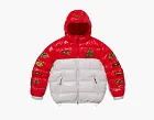Supreme x Fox Racing Shiny Down Puffer Jacket White