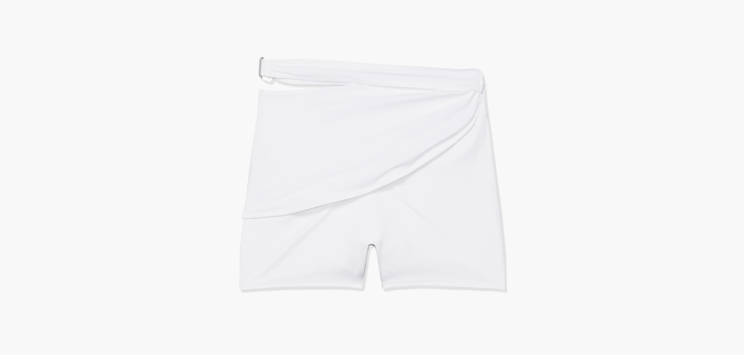 Nike x Jacquemus Drapped Bike Shorts "White" 