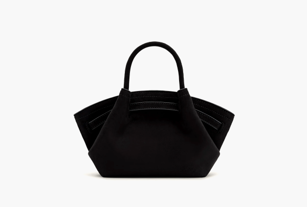 JW PEI Hana Mini Faux Suede Tote Bag Black 