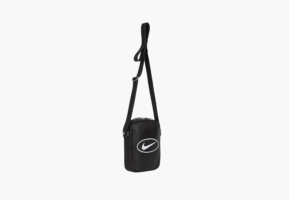 Supreme x Nike Leather Shoulder Bag Black