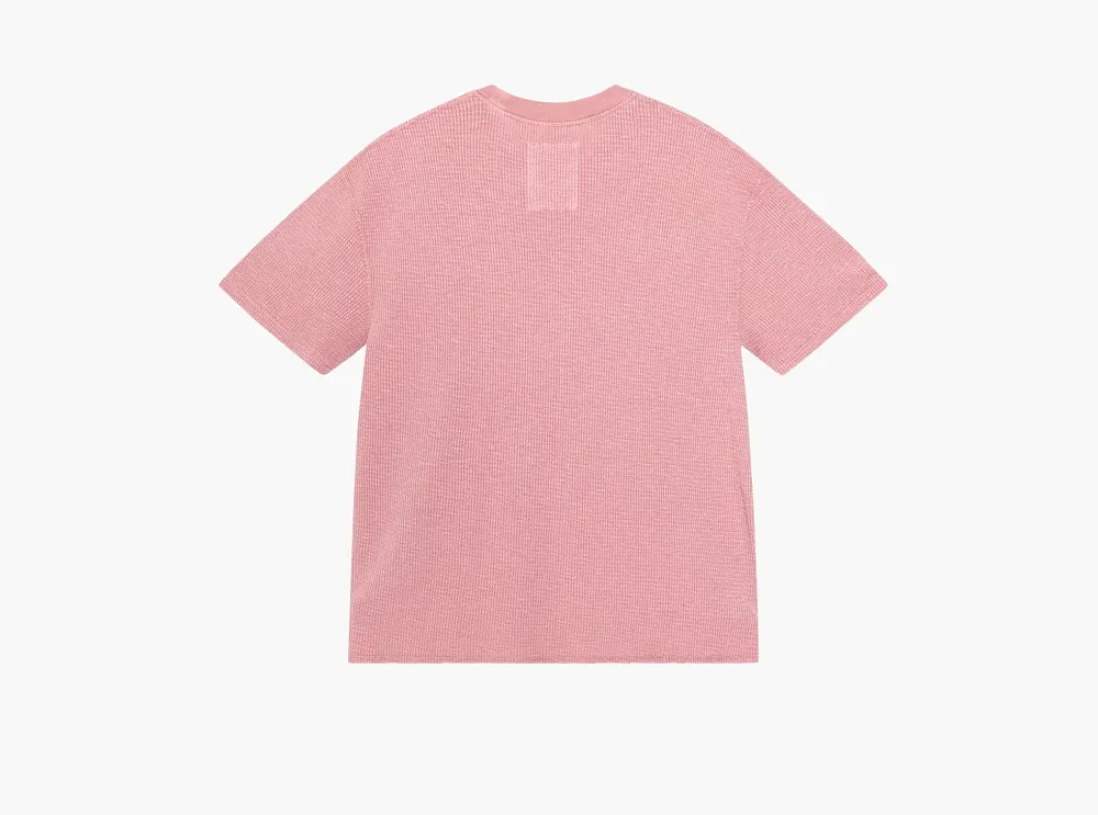 Stussy Pigment Dyed Short-Sleeve Thermal  Berry