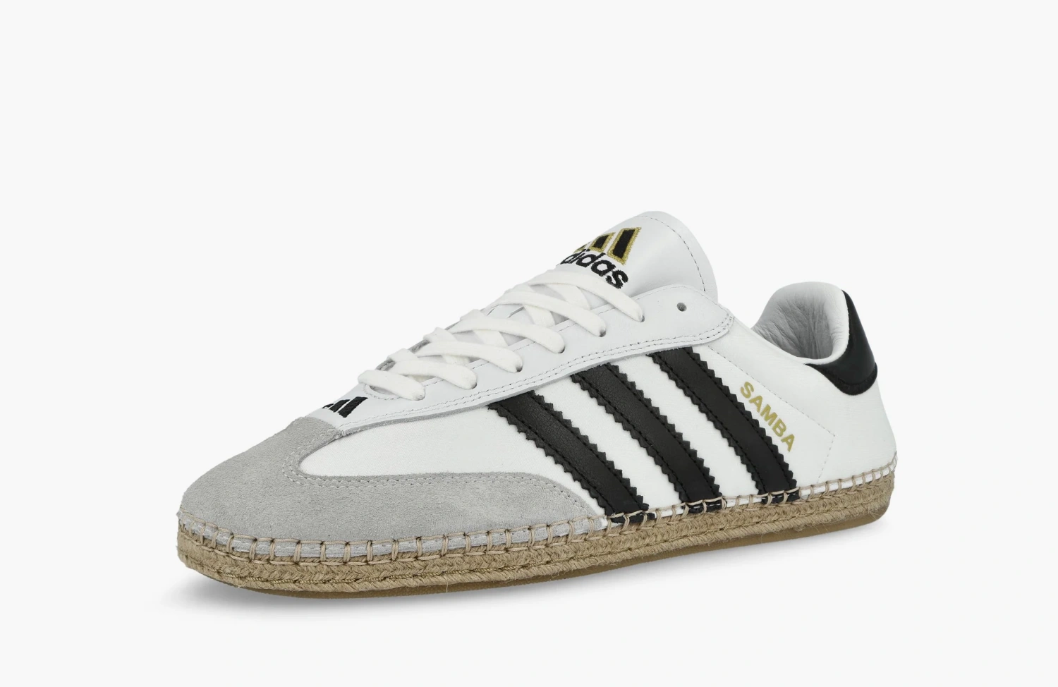 Adidas Samba Espadrille x Clot White Black 