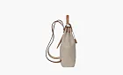 HERMES Herbag Zip Viking Canvas With Hunter Cow Leather Backpack Gray