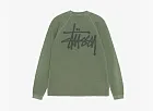 Stussy Raglan Thermal Long-Sleeve Crew Pine