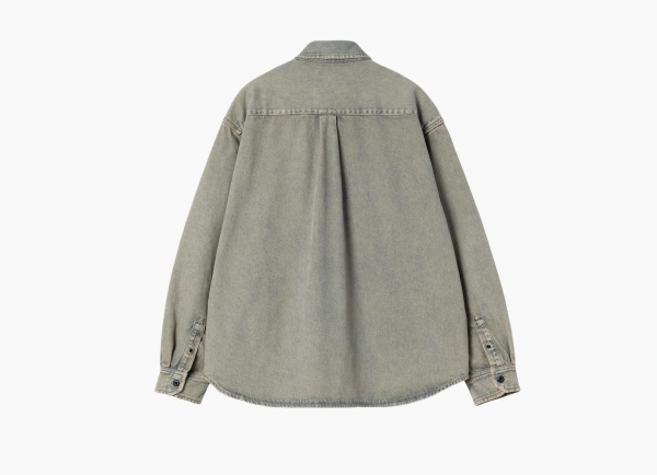 Carhartt WIP Tigan Shirt Jacket Blue / Leather Garment Dyed 