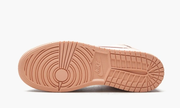 Air Jordan 1 Mid GS Crimson Tint Toe 