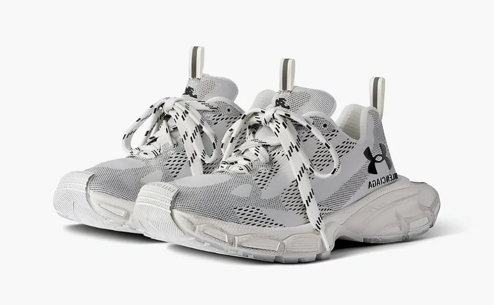 Balenciaga 3XL Knit Sneaker x Under Armour WMNS White