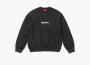 Supreme Washed Box Logo Crewneck Black 