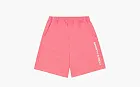 Sporty & Rich Bold Logo Gym Shorts Cotton Candy/White