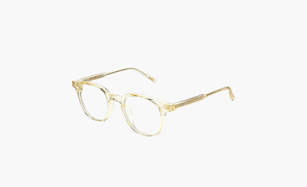 Gentle Monster Plastic Frame Square Eyeglass Frames Unisex Yellow