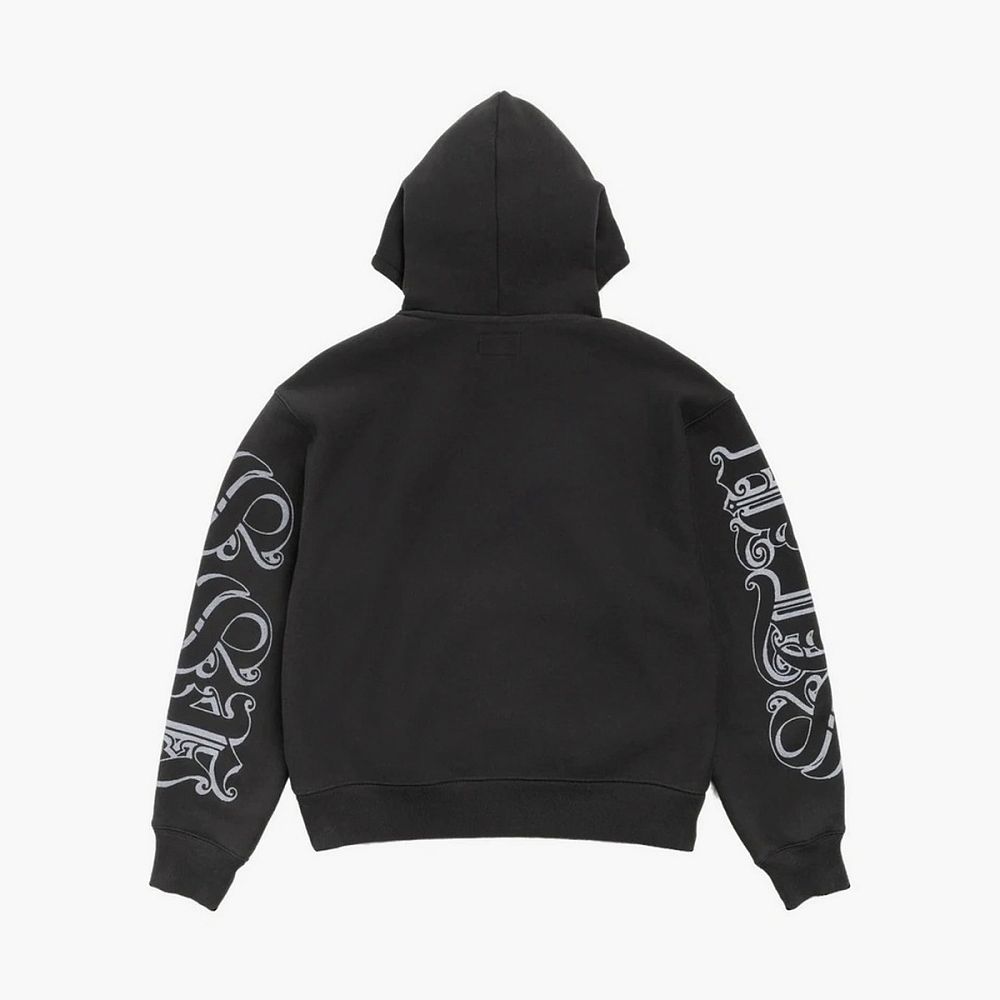Stussy Motif Print Hoodie Black