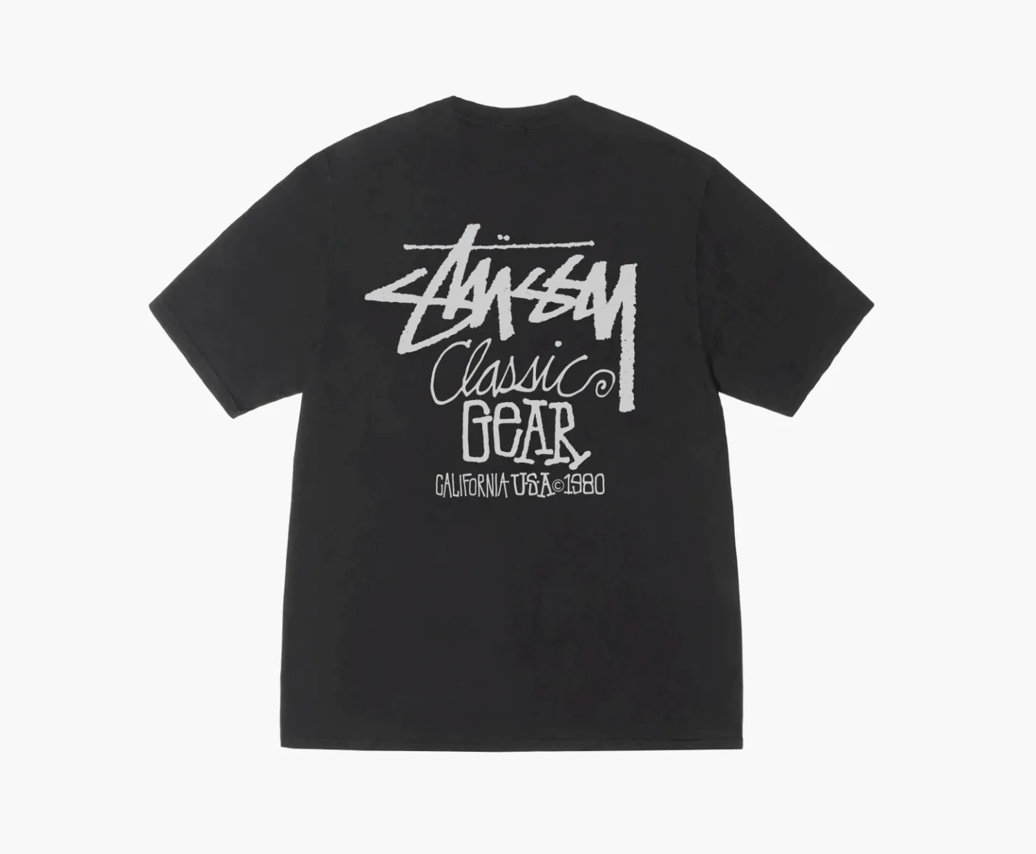 Stussy Classic Gear Pigment Dyed Tee Black 