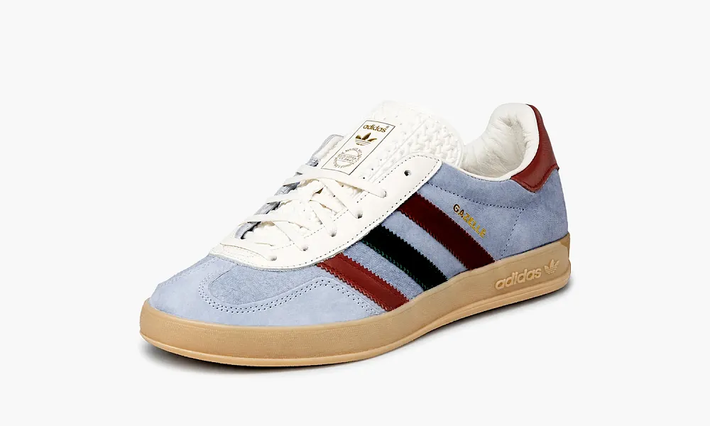 Adidas Gazelle Indoor Blue Dawn Collegiate Burgundy