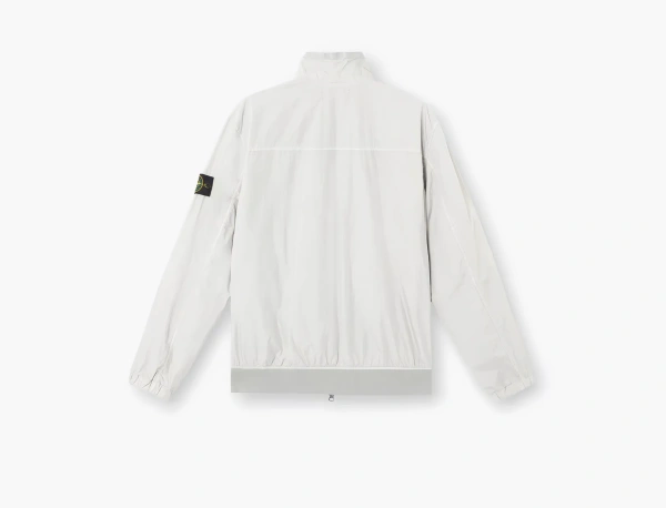 Stone Island Wind-Resistant Jacket with Anti-Drop and Mesh Lining Pearl Grey  Stone Island Wind-Resistant Jacket with Anti-Drop and Mesh Lining Pearl Grey