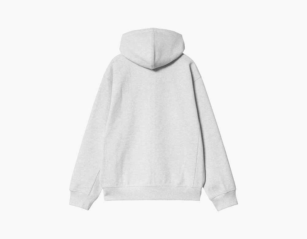 Carhartt WIP Hooded American Script Zip Jacket Grey