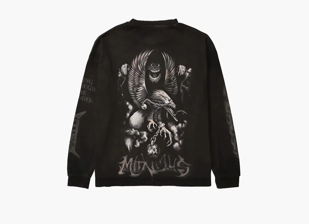 Travis Scott Cactus Jack Delresto Thermal Longsleeve Black