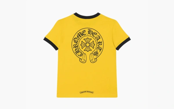 Chrome Hearts Roller Skates Horseshoe Tee Yellow 