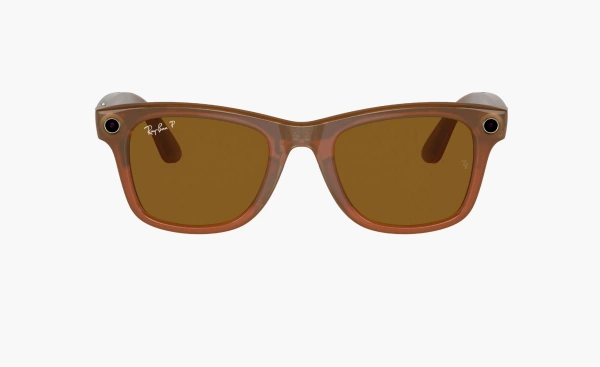 Ray-Ban Smart Glasses Meta Wayfarer Large Shiny Caramel Transparent/Brown Polarized  Ray-Ban Smart Glasses Meta Wayfarer Large Shiny Caramel Transparent/Brown Polarized