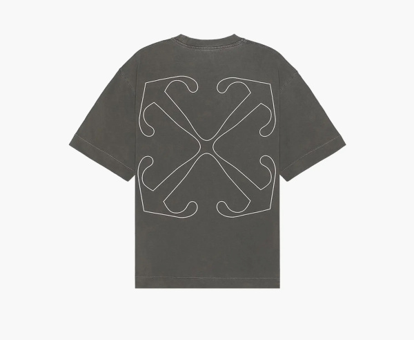 Off-White Outline Arrow Skate Short-Sleeve Tee Black/White 