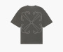 Off-White Outline Arrow Skate Short-Sleeve Tee Black/White 