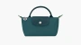 Longchamp Le Pliage Green Handle Pouch Peacock 