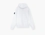 Stone Island Organic Cotton Fleece Hooded Sweatshirt with Drawstring Hood and Zip White 