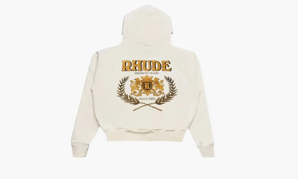 RHUDE Cresta Cigar Hoodie Vintage White  RHUDE Cresta Cigar Hoodie Vintage White