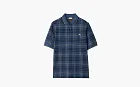 BurberryCheck Cotton Polo Shirt Blue
