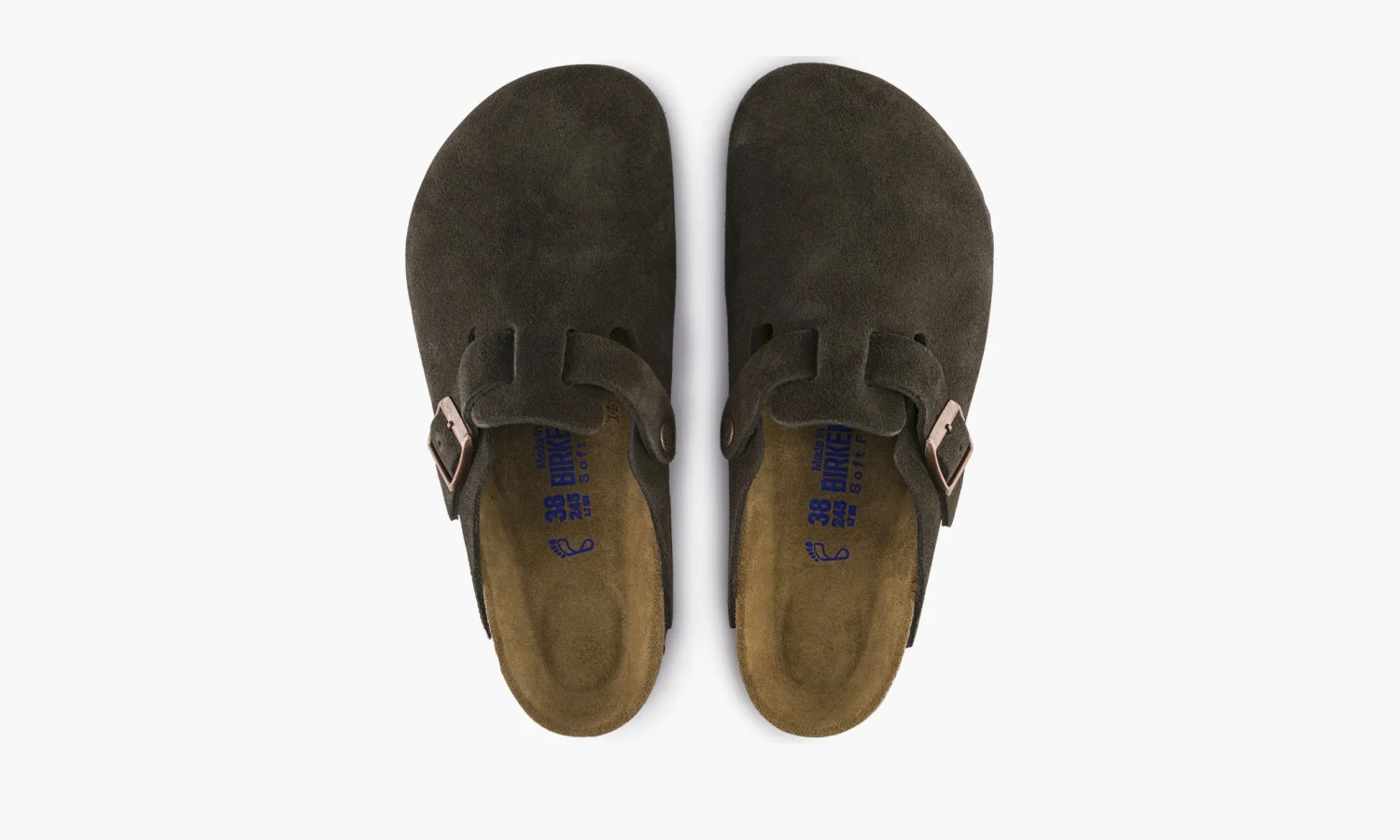 Birkenstock Boston Soft Footbed Suede Mocha 