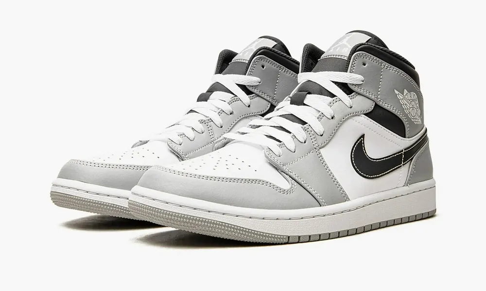 Air Jordan 1 Mid GS Light Smoke Grey Anthracite