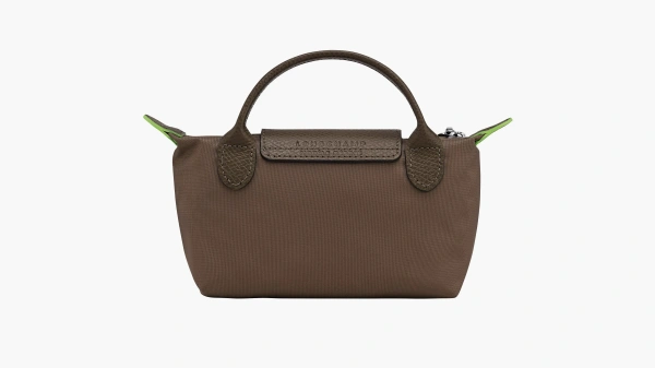 Longchamp Le Pliage Green Handle Pouch Terra 