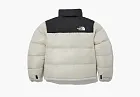 The North Face Logo Nuptse Puffer Jacket Beige