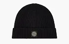  Stone Island Ribbed Beanie Black