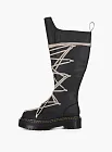 Rick Owens X Dr. Martens 1B60 Quad Sole Pentalace Boots WMNS Black