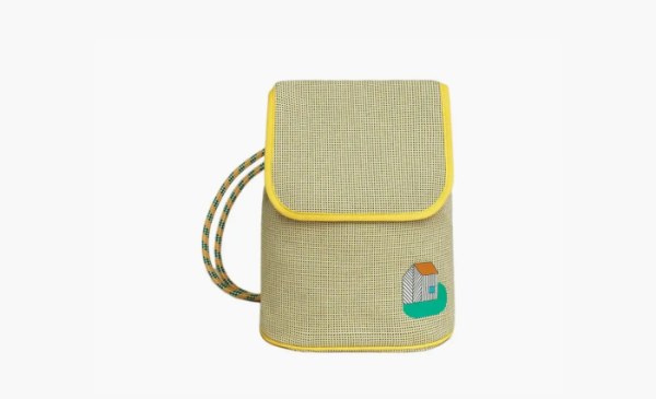 HERMES Canvas Backpack Lemon & Green 